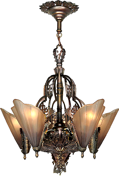 deco vintage Art chandelier Art Nouveau art  and Lighting Deco lighting