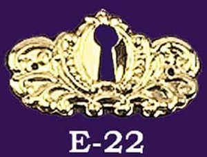 Victorian Stamped Small Keyhole (E-22)