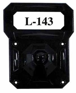 Bakelite Recreated Art Deco Black Electric Pushbutton Doorbell (L-143)