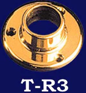 Brass Shower Rod End (T-R3)
