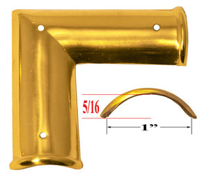 Recessed Panel Profile Shaped Corner Trunk Trim 1" Wide (X-3)