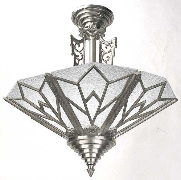 Art Deco Manhattan Close Ceiling Chandelier 366 Zn Ccl