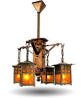 arts and crafts or craftsman style lighting