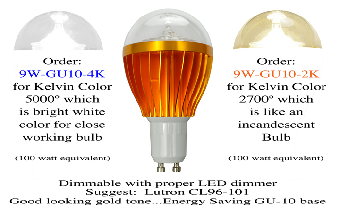 Sturen Mangel opblijven Vintage Hardware & Lighting - LED Light Bulb 9 Watt Dimmable with GU10 Base  CA Title 24 Compliant (9W-GU10-X)