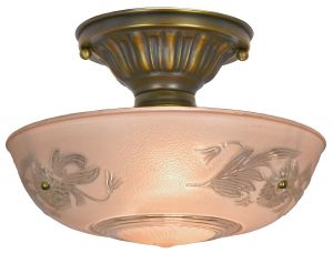 Antique 3-Chain Bowl Shade Ceiling Light (ANT-1435)