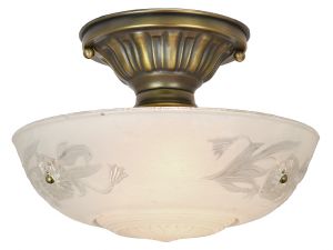 Antique 3-Chain Bowl Shade Ceiling Light (ANT-1441)