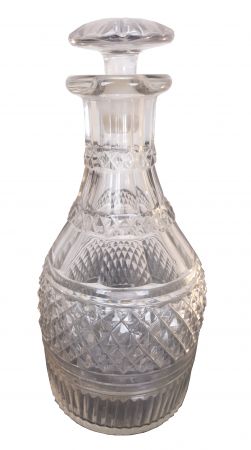 Antique Hand Cut Lead Crystal Decanter (ANT-CD38)