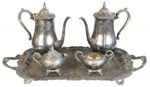 5-Piece Silver Plate Service Set (ANT-SR134)